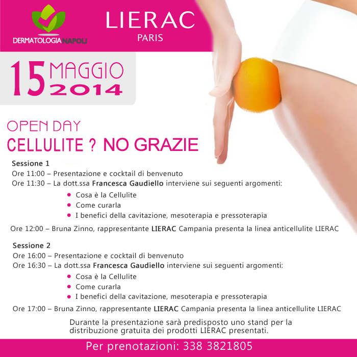 dermatologo napoli francesca gaudiello open day cellulite